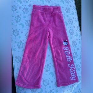 Hello Kitty Fleece Pink Pajama Bottoms for Kids